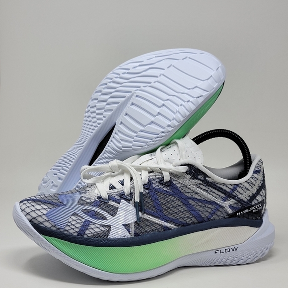 Under Armour Men's Velociti Elite White Running Shoes Sz 7.5US 3027205-101 New